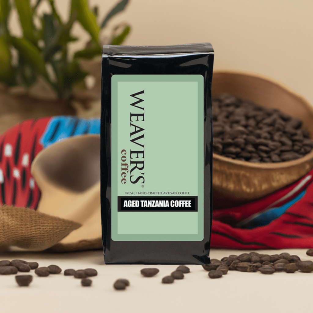 weaverscoffee.sbs Coffee bag of Aged Tanzania Coffee.
