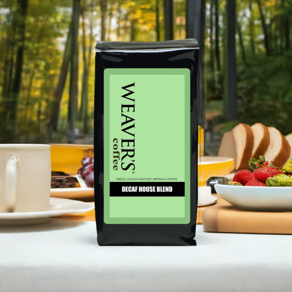 weaverscoffee.sbs Coffee bag of Decaf Coffee House Blend.