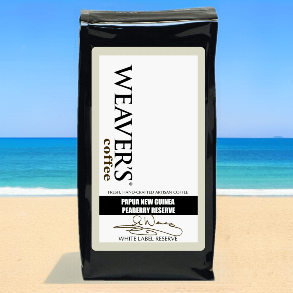 weaverscoffee.sbs Bag of Papua New Guinea Peaberry Coffee.