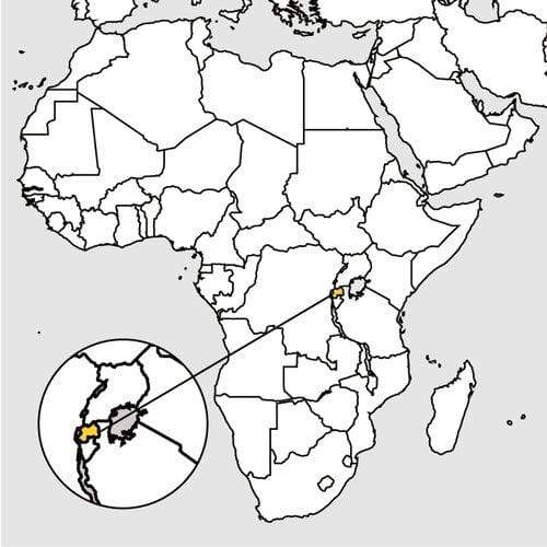 weaverscoffee.sbs Map of where you will find Rwanda Coffee in Africa.